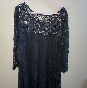 Black Lace Lane Bryant Occasion Dress
